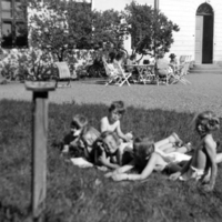 SLM P07-2611 - Sommar vid Sjösa, Kurt Andersson från Finland med kamrater, 1940-tal