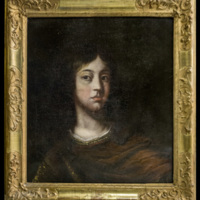 SLM 1212 - Oljemålning, pojkporträtt från 1680-talet
