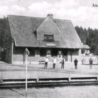 SLM M031922 - Ålberga Station, vykort