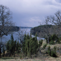 SLM DIA2014-013 - Utsikt mot Båven på Dagnäsön i Ludgo 1988