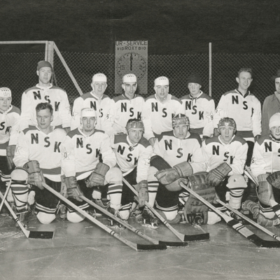 SLM P2016-0183 - Nyköpings Sportklubbs ishockeylag på 1960-talet