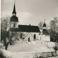 SLM M009670 - Husby-Rekarne kyrka 1942