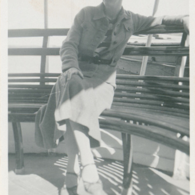 SLM P2015-662 - Karin Wohlin som ung kvinna på 1930-talet.