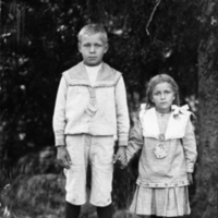 SLM P09-412 - Agnes och Gustav Gustavsson år 1918