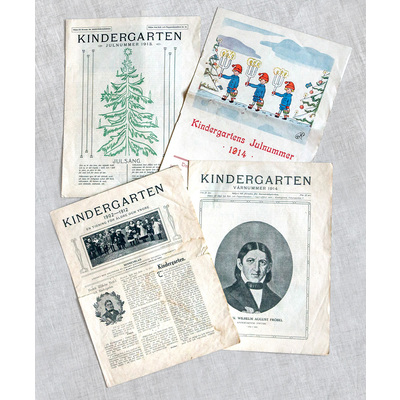 SLM 37990 1-6 - Sex tidskrifter varav fem handlar om Kindergarten i Örebro, tillhörande Emelie Andersson (1895-1986)
