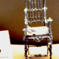 SLM 5332 8 - Dockskåpsstol, barnstol av metall