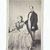 SLM M000078 - Holmberg, Handlare med fru Maria. Foto 1860-tal