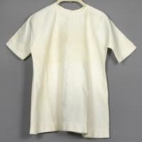 SLM 12666 - Flickklänning av vit bomull