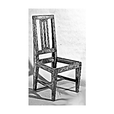 SLM 3414, 3415 - Två stolar med spjälrygg, troligen från Lunda socken