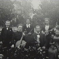SLM M002646 - Musikföreningen vid Berga kapell i slutet av 1800-talet