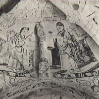 SLM M008911 - Valvmålning i Halla kyrka 1943