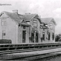 SLM M032778 - Järnvägsstationen i Bettna 1917