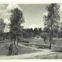 SLM M005078 - Landsväg i Björnlunda ca 1958