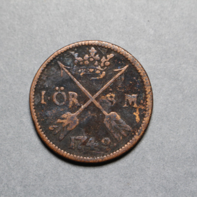 SLM 16894 - Mynt, 1 öre kopparmynt 1749, Fredrik I