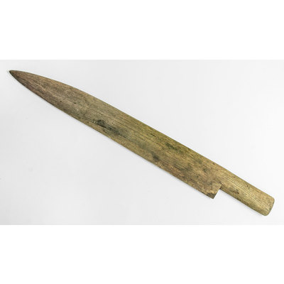 SLM 59118 - Skäktkniv av omålat trä, från Björktorp vid Strängnäs