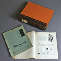 SLM 36607 - Pärm innehållande Åke Skiölds brevkurs i teckning ”Svart och vitt, en brevkurs i teckning”