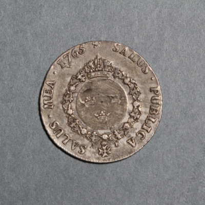 SLM 16377 - Mynt, 1/4 riksdaler silvermynt typ I 1763, Adolf Fredrik