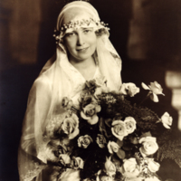 SLM P07-1387 - Annalisa (Lisa) Lybeck som brud 1928