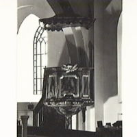 SLM M012287 - Predikstol före konservering, Länna kyrka