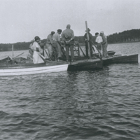 SLM P2013-1049 - Notfiske på Sjösafjärden, tidigt 1930-tal