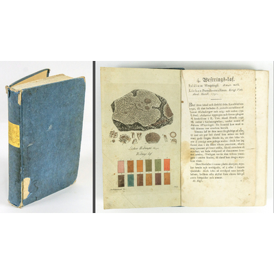 SLM 39526 - Bok om textilfärgning med lavar av Johan Peter Westring, tidigt 1800-tal