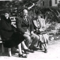 SLM M032632 - Clara Fleetwood, Ernst Mellander och Gwendolen Fleetwood i Italien 1938