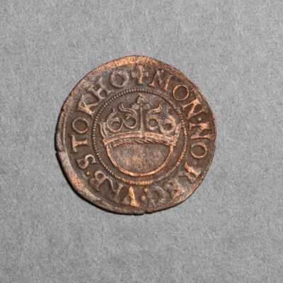SLM 16849 - Mynt, 1/2 öre silvermynt typ I 1570, Johan III