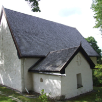 SLM D10-098 - Spelviks kyrka, exteriör från nordost.