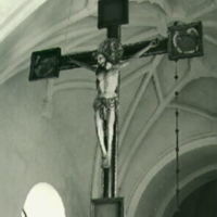 SLM M017334 - Krucifix i Ytterselö kyrka år 1964