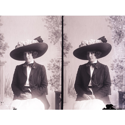 SLM X672-78 - Porträtt på kvinna, 1910
