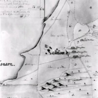 SLM M035468 - Karta över Kjesäters by, 1738