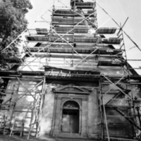 SLM OH0247-10 - Reperationsarbete på Alla helgona kyrka någon gång 1960-talet