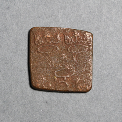 SLM 16834 - Mynt, 8 öre, 1 mark silvermynt, klipping typ II 1591, Johan III