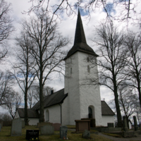 SLM D08-426 - Vallby kyrka. Exteriör.