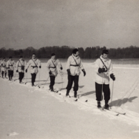 SLM P07-2188 - Skidmarschen på Björnön, Västerås 1946-47