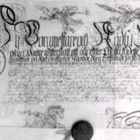 SLM A12-443 - Johan Rahms kontrakt för tomtköp år 1679