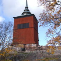 SLM D10-1346 - S:t Nicolai kyrka, klockstapeln. S:t Nicolai kyrka