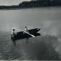 SLM P11-5773 - Båt vid Mörkhulta, 1929