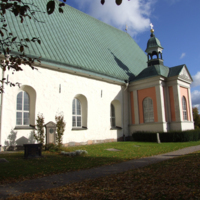 SLM D10-1278 - Alla Helgona kyrka, exteriör från sydväst
