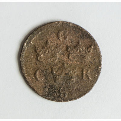 SLM 59477 3 - Mynt av koppar, 1/6 öre 1666, Karl X Gustav, från Strängnäs