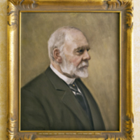 SLM 11063 - Oljemålning, porträtt av lektor August Bång (1839-1932)