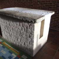 SLM 10805 - Altarsten från Franciskanerklostret i Nyköping