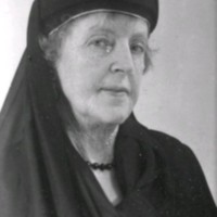 SLM M032107 - Clara Fleetwood född Sandströmer (1861-1942) i sorgdräkt