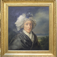 SLM 11087 2 - Oljemålning, porträtt av Maria Ulrika von Bippen (1741-1808), målat 1822 av sonen