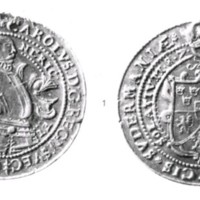 SLM M027161 - Heraldik, Hertig Karls (lX) daler från 1587, silver.