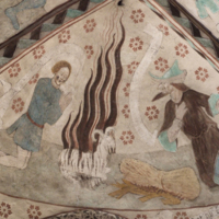 SLM D10-018 - Floda kyrka, valvmålning av Albertus Pictor