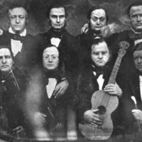 SLM R7-91-2 - Daguerrotypi från 1858, musikanter i Strängnäs