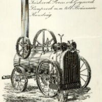 SLM M024874 - Transportabel ångmaskin, prospekt från 1840-talet