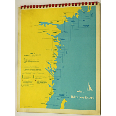 SLM 33656 - Sjökort, båtsportkort, Landsort - Oskarshamn 1975