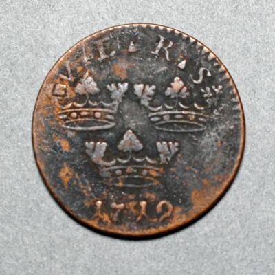 SLM 16874 - Mynt, 1 öre kopparmynt 1719, Ulrika Eleonora
